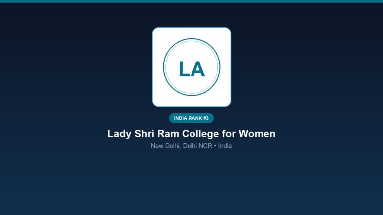 inst 3 rank 3 lady shri ram college for women l