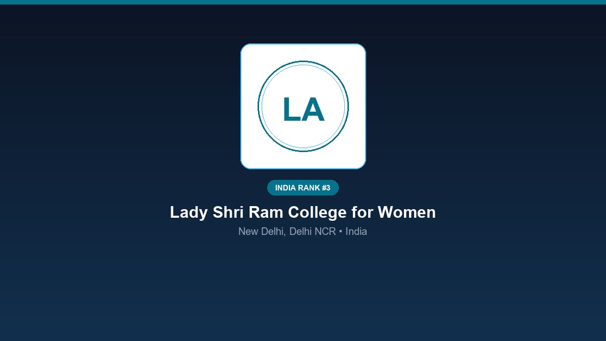 inst 3 rank 3 lady shri ram college for women l
