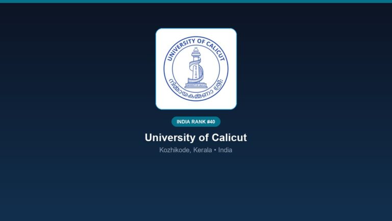 inst 40 rank 40 university of calicut psychology