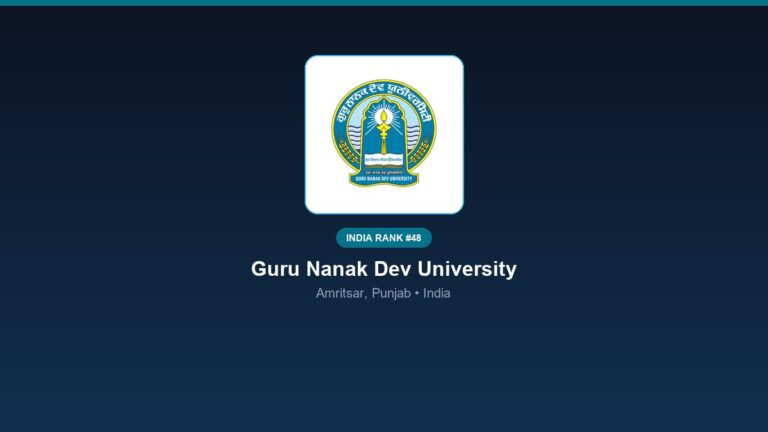 inst 48 rank 48 guru nanak dev university gndu p
