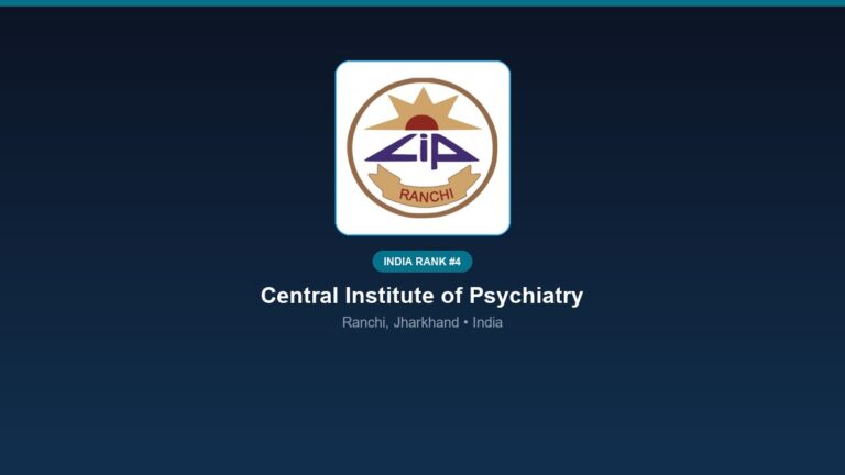 inst 4 rank 4 central institute of psychiatry c