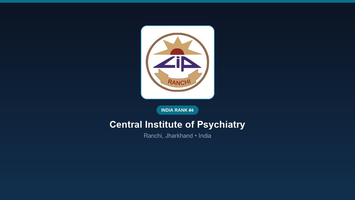 inst 4 rank 4 central institute of psychiatry c