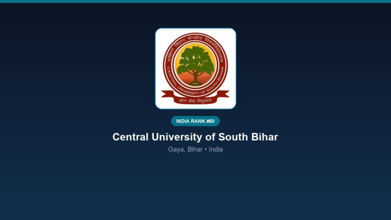 inst 60 rank 60 central university of south biha