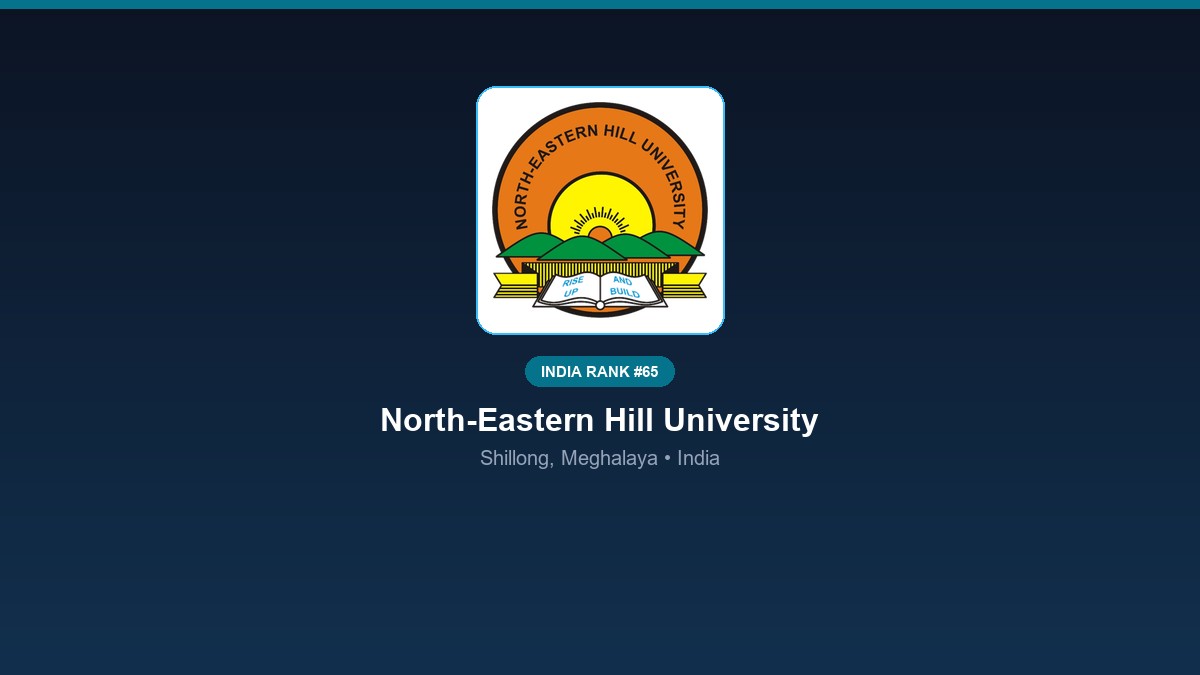 inst 65 rank 65 north eastern hill university ne