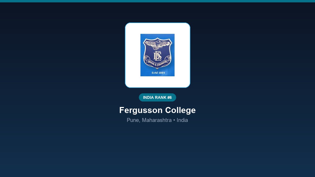 inst 6 rank 6 fergusson college psychology cour