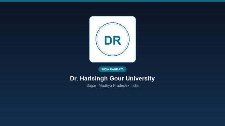 inst 70 rank 70 dr harisingh gour university psy