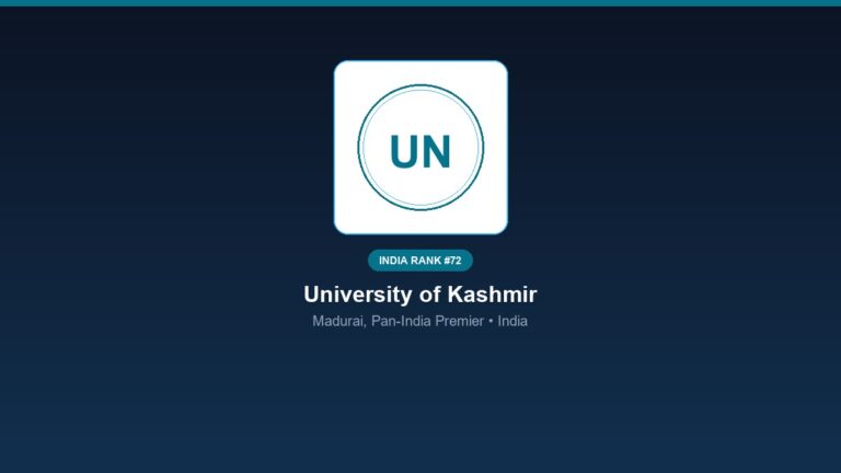 inst 72 rank 72 university of kashmir campus 3 p