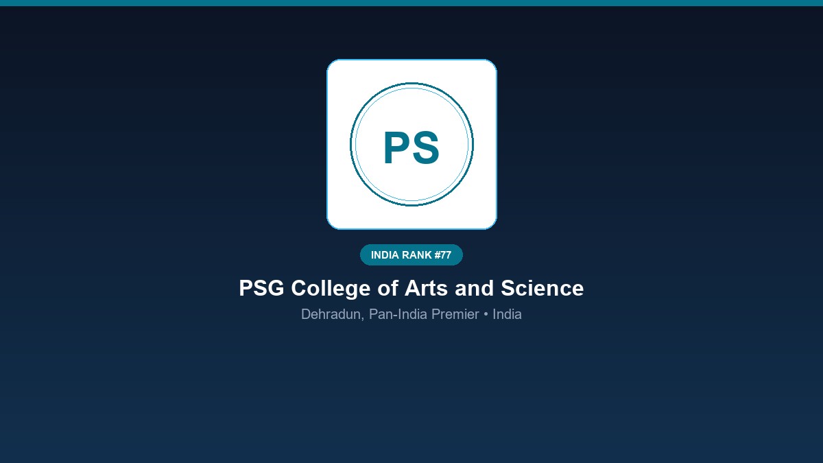 inst 77 rank 77 psg college of arts and science