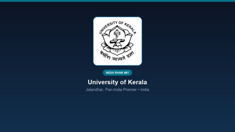 inst 81 rank 81 university of kerala campus 2 ps