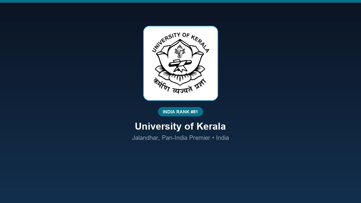 inst 81 rank 81 university of kerala campus 2 ps
