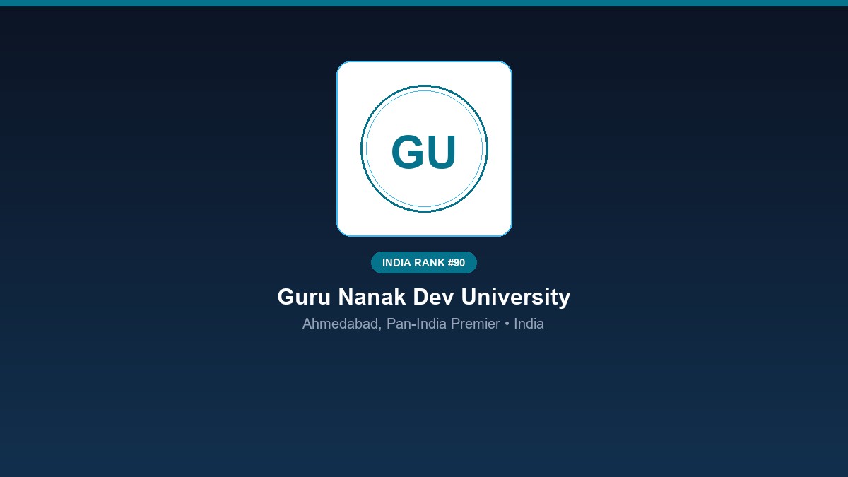 inst 90 rank 90 guru nanak dev university gndu c