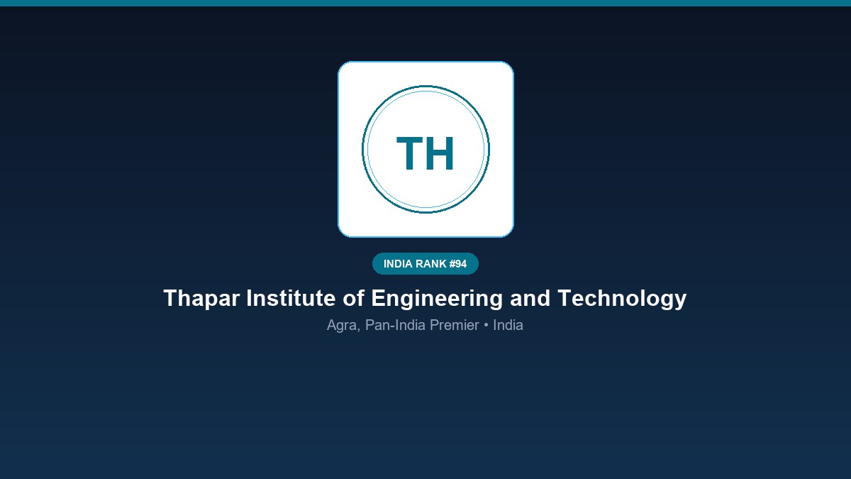 inst 94 rank 94 thapar institute of engineering