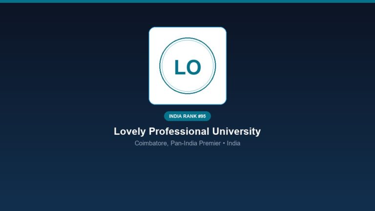 inst 95 rank 95 lovely professional university l