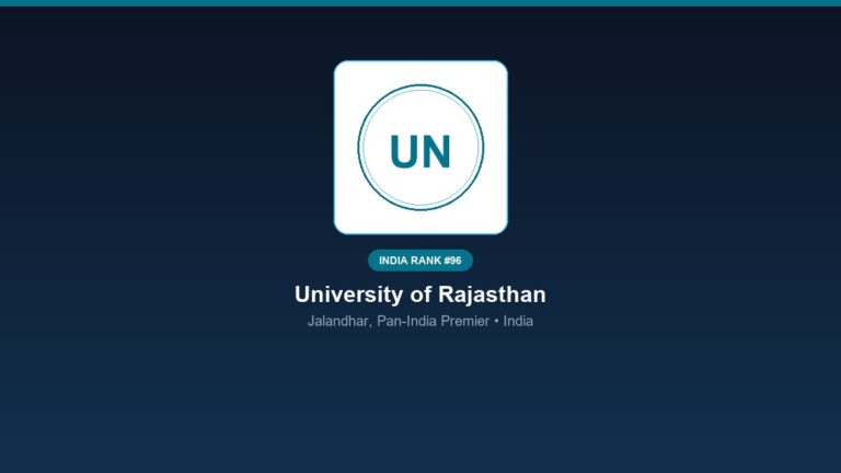 inst 96 rank 96 university of rajasthan campus 2