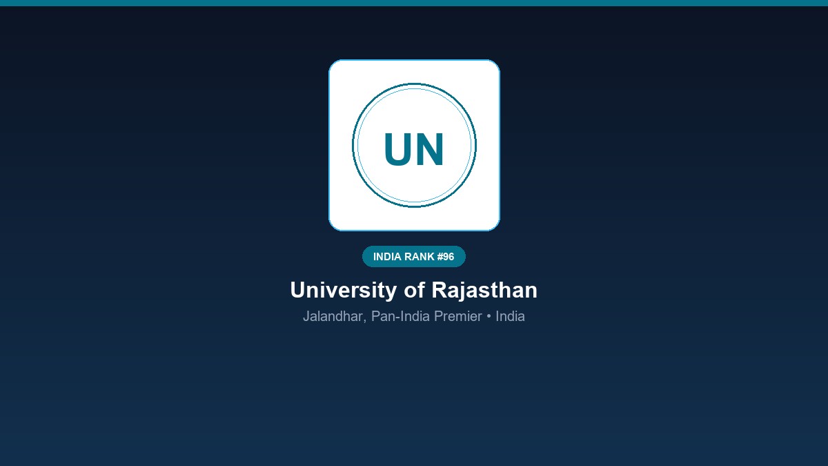 inst 96 rank 96 university of rajasthan campus 2