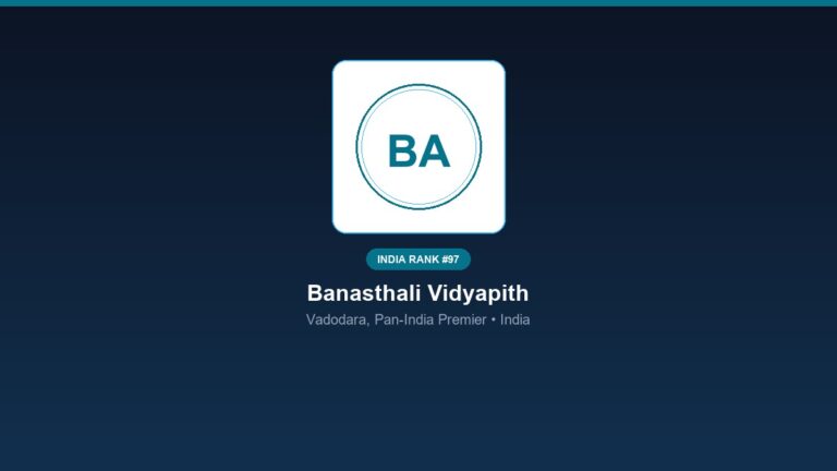 inst 97 rank 97 banasthali vidyapith campus 3 ps