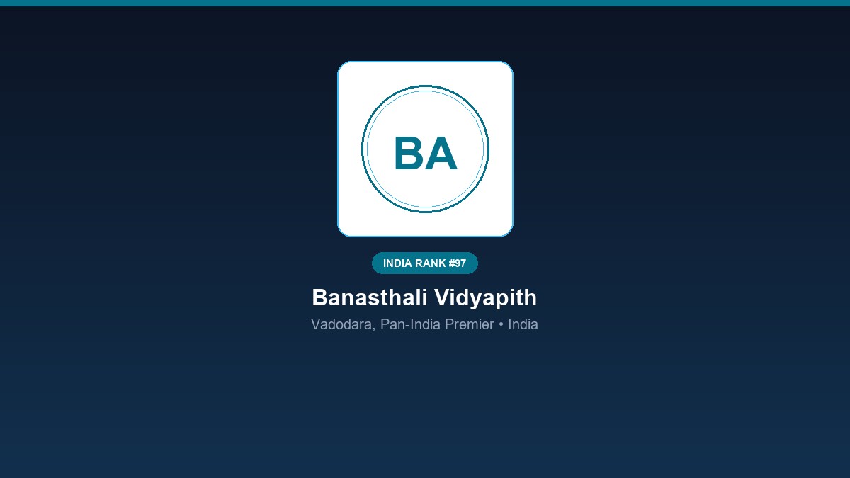 inst 97 rank 97 banasthali vidyapith campus 3 ps