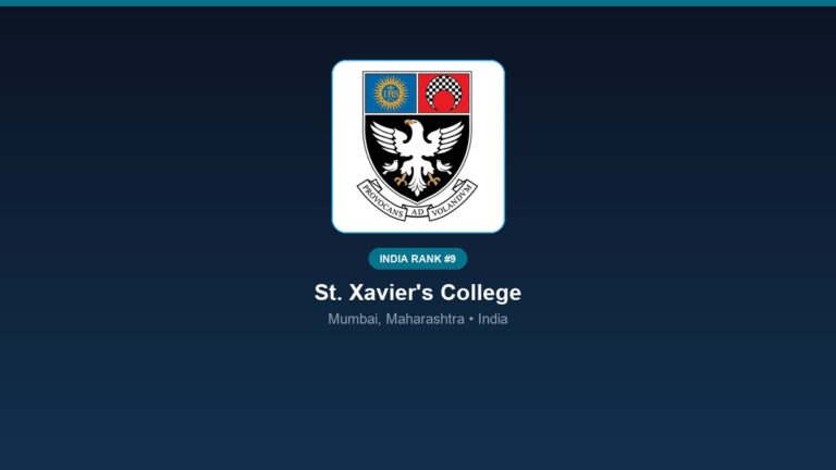 inst 9 rank 9 st xaviers college psychology cou